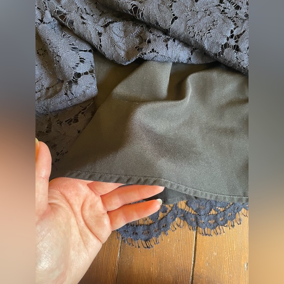 Navy lace midi skirt, Monsoon brand size UK8 / S - Picture 6 of 6